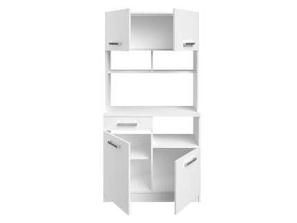 Parisot Buffet Uno 2 - Weißes Küchenbuffet Set mit Schubkästen und Türen für praktischen Stauraum