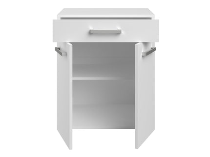 Parisot Buffet Uno 2 - Weißes Küchenbuffet Set mit Schubkästen und Türen für praktischen Stauraum