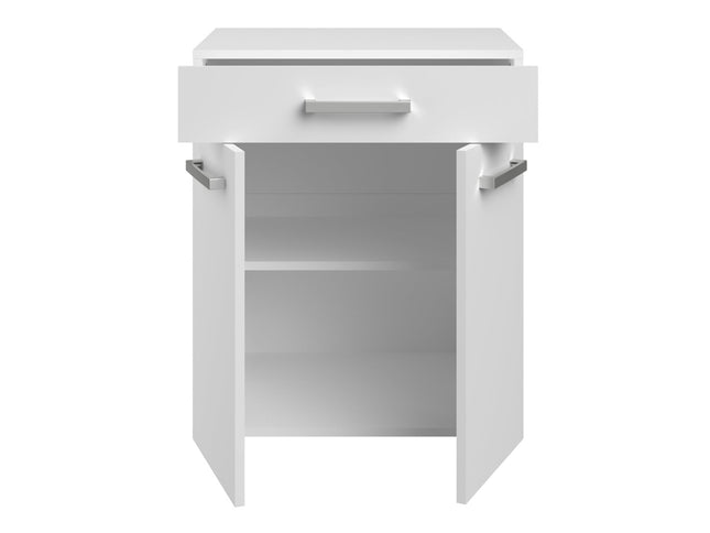 Parisot Buffet Uno 1 - Weißes Küchenbuffet Set mit Schubkästen und Türen für praktischen Stauraum