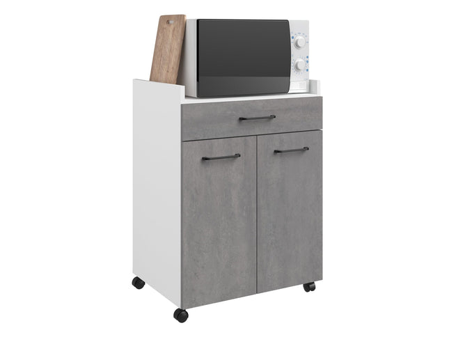 Parisot Buffet Malice 1 - Buffet Set in Weiß & Betonoptik mit Schrank