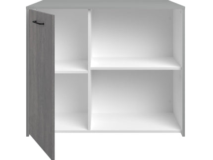 Parisot Buffet Malice 6 - Küchenbuffet Set in Weiß & Betonoptik mit Insel & Schränken