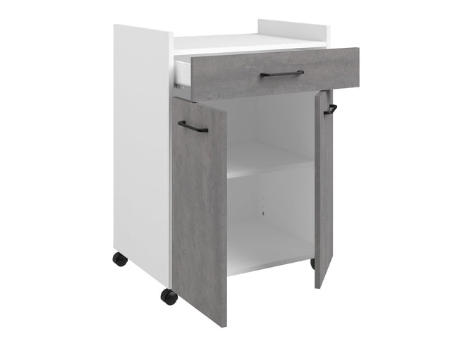 Parisot Buffet Malice 2 - Buffet Set in Weiß & Betonoptik mit Schrank