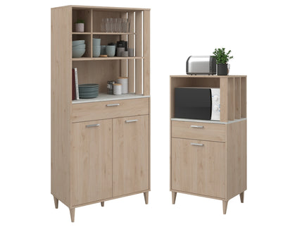 Parisot Buffet Gala 1 - Küchenbuffet Set in Eiche & Betonoptik