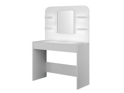 Schminktisch mit LED & Geheimfächern Trasman Secret – Weiß