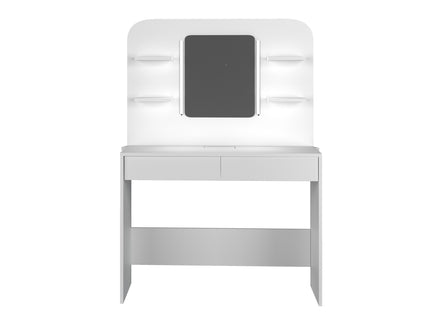 Schminktisch mit LED & Geheimfächern Trasman Secret – Weiß