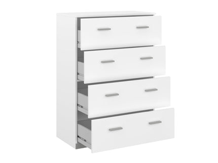 Parisot Kinderzimmer-Set Reverse 13 – 2-tlg. Hochbett mit Schreibtisch & Kommode, Weiß