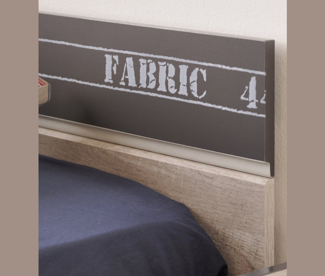 Parisot Kinderzimmer-Set Fabric 11 – mit Bett,Schrank,Schreibtisch,Nako, Kommode & Bettschubkasten