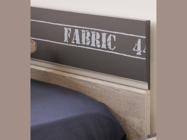 Parisot Kinderzimmer-Set Fabric 12 – mit Bett,Schreibtisch,Nako, Kommode & Bettschubkasten