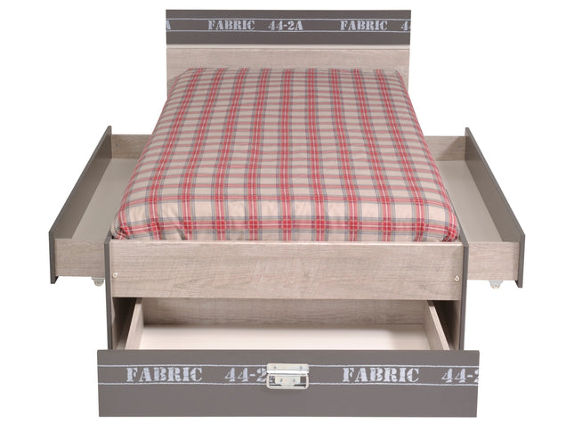 Parisot Kinderzimmer-Set Fabric 21 – mit LED-Gamertisch, Bett, Kommode & mehr