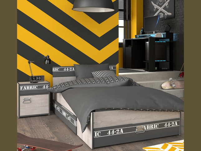 Parisot Kinderzimmer-Set Fabric 22 – mit LED-Gamertisch, Bett & mehr