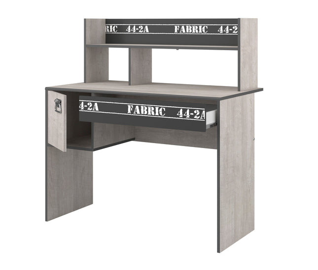 Parisot Kinderzimmer-Set Fabric 11 – mit Bett,Schrank,Schreibtisch,Nako, Kommode & Bettschubkasten