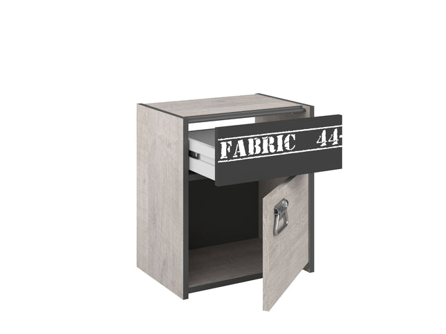 Parisot Kinderzimmer-Set Fabric 11 – mit Bett,Schrank,Schreibtisch,Nako, Kommode & Bettschubkasten