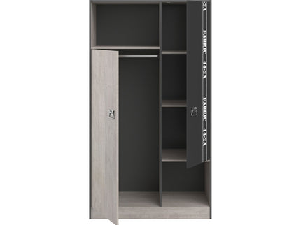 Parisot Kinderzimmer-Set Fabric 12 – mit Bett,Schreibtisch,Nako, Kommode & Bettschubkasten