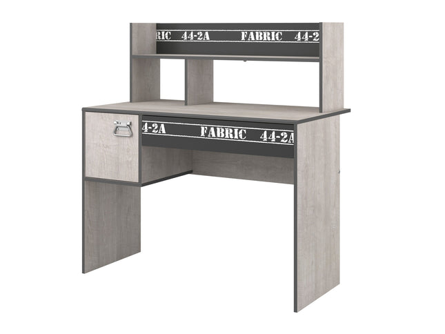 Parisot Kinderzimmer-Set Fabric 12 – mit Bett,Schreibtisch,Nako, Kommode & Bettschubkasten