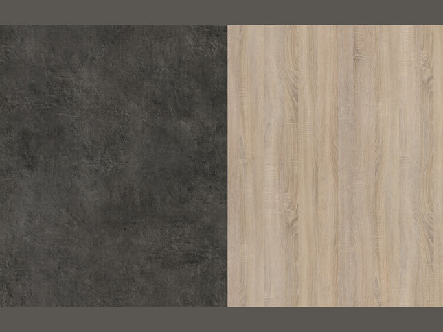 Parisot Buffet Fumay 11 - Küchenbuffet Set in Eiche & Betonoptik