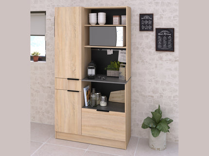 Parisot Buffet Fumay 11 - Küchenbuffet Set in Eiche & Betonoptik