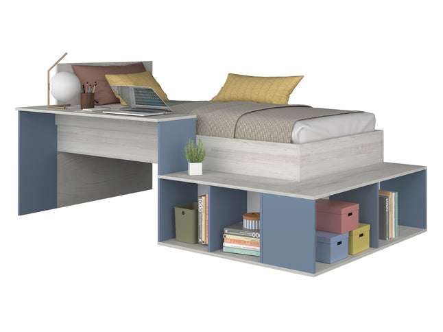 Stauraumbett mit Schreibtisch Trasman Blake - 90x200 - Cascina/Altrosa