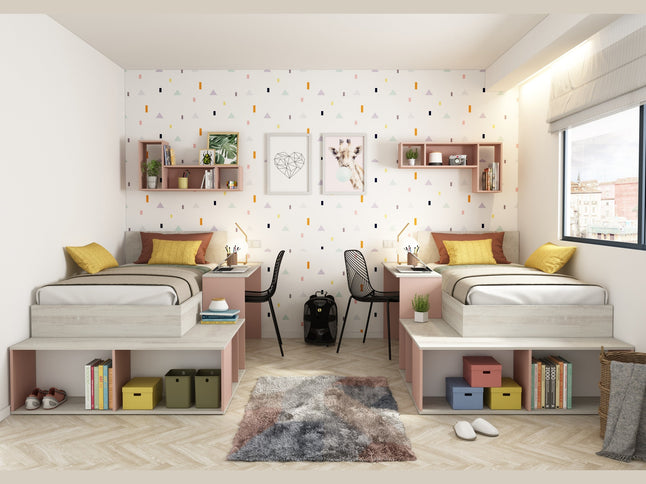 Stauraumbett mit Schreibtisch Trasman Blake - 90x200 - Cascina/Altrosa