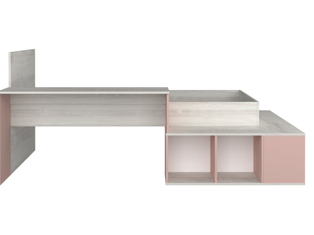 Stauraumbett mit Schreibtisch Trasman Blake - 90x200 - Cascina/Altrosa