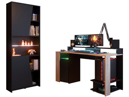 Parisot Gaming Set - Meta 12 in schwarz/Chene Kronberg inkl. RGB LED Beleuchtung