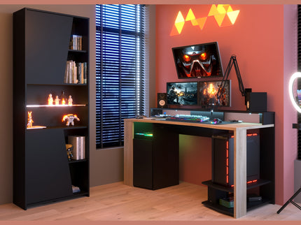 Parisot Gaming Set - Meta 12 in schwarz/Chene Kronberg inkl. RGB LED Beleuchtung