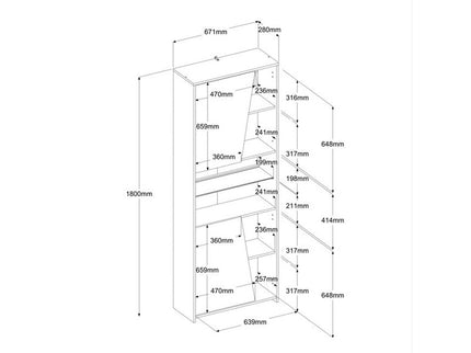 Parisot Gaming Set - Work 2 in schwarz # E-Sport Eck-Schreibtisch + 1 x Schrank inkl. RGB LED Beleuchtung