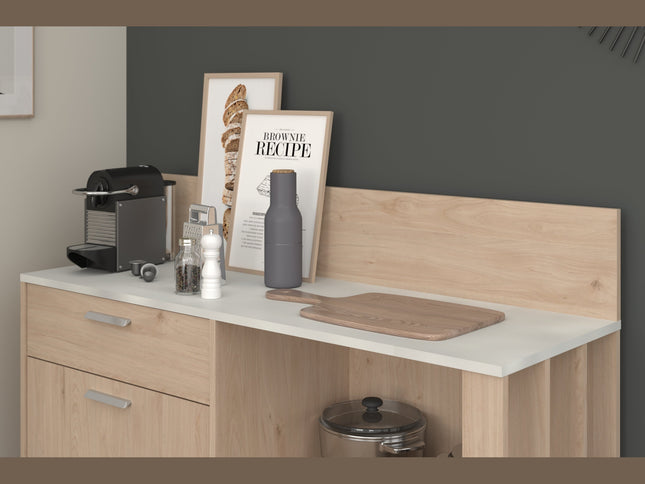 Parisot Beistellschrank Gala 12 - Mehrzweckschrank in Eiche & Betonoptik