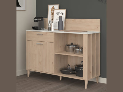 Parisot Beistellschrank Gala 12 - Mehrzweckschrank in Eiche & Betonoptik