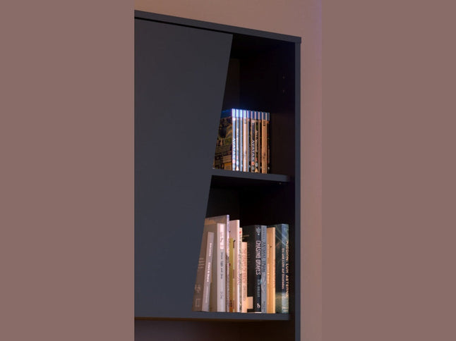 Parisot Gaming Set 2 - 2 tlg. Gamingtisch und Schrank inkl. RGB LED Beleuchtung - schwarz