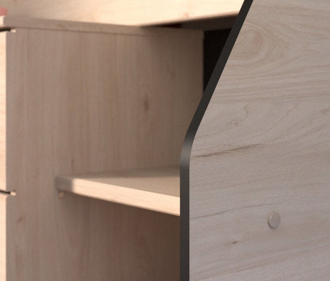 Parisot Milky 22 Kinderzimmer-Set Hochbett 90x200 & Kleiderschrank