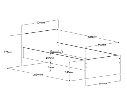 Parisot Kinderzimmer-Set Pirouette 23 – 5 tlg. Strauraumbett, Nako, Bettschubkasten, Kleiderschrank & Schreibtisch in Weiß/Rosa oder Grau
