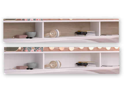 Parisot Kinderzimmer-Set Sleep 41 – 4-tlg. Stauraumbett, Bettschubkästen, Kommode & Kleiderschrank - Weiß/Eiche