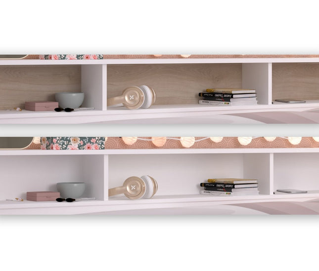 Parisot Kinderzimmer-Set Sleep 43 – 3-tlg. Stauraumbett, Bettschubkästen & Kleiderschrank - Weiß/Eiche